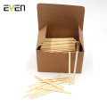 Italy Popular Printed Paper Wrapped Espresso 90/140mm Bamboo Coffee Stirrer